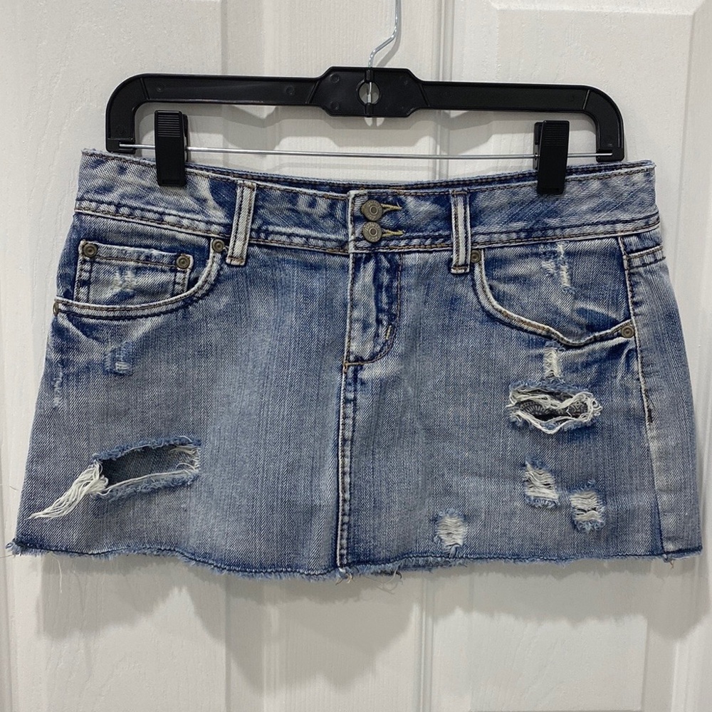 AMETHYST JEANS MICRO SKIRT